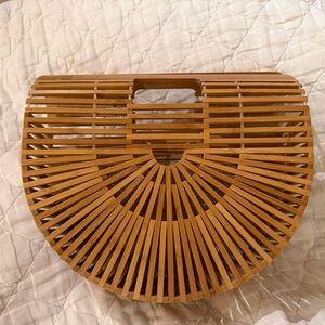 Elegant Tan Bamboo Women Bag